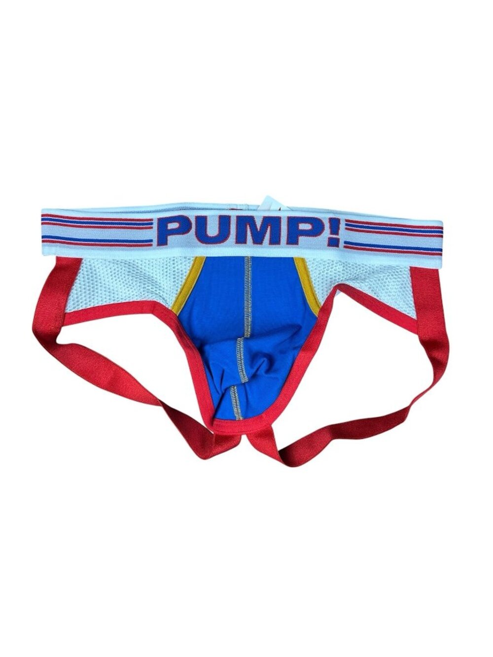 NEW PUMP! Underwear Velocity Jockstrap E-Racer Blue Red White Jock Large L
